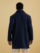 Manteau En Laine - Bleu Marine - Homme