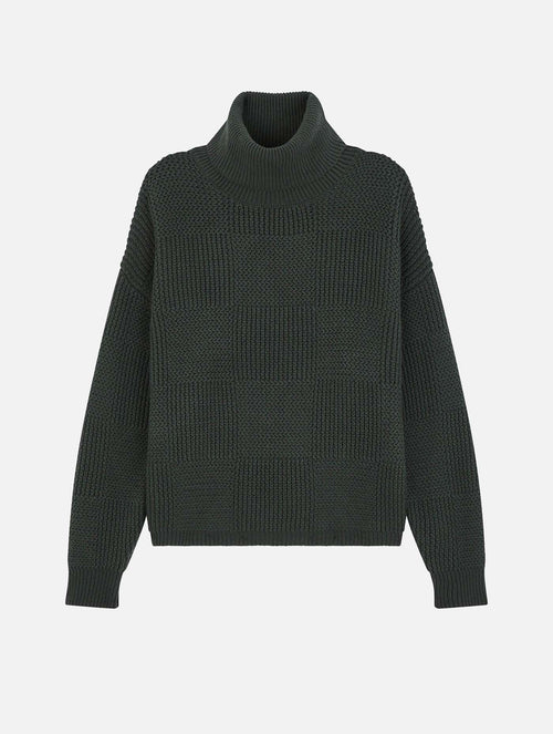 Pull En Laine - Vert Foncé - Homme