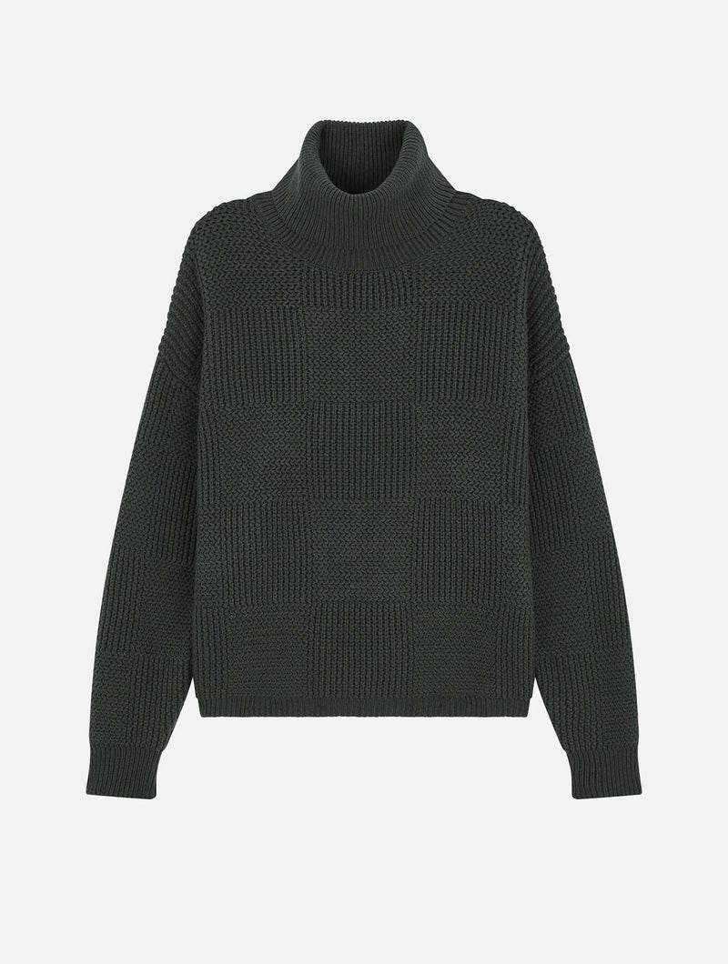 Pull En Laine - Vert Foncé - Homme