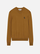 Pull En Mérinos - Camel - Homme