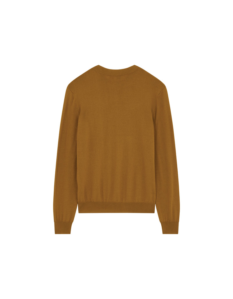 Pull En Mérinos - Camel - Homme