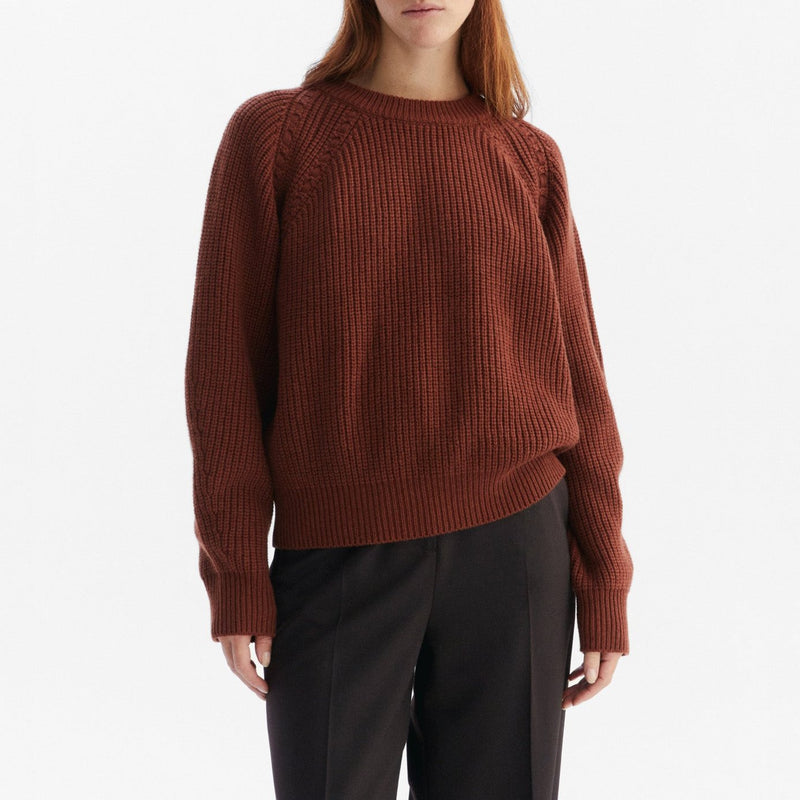 Pull En Laine - Bordeaux - Femme