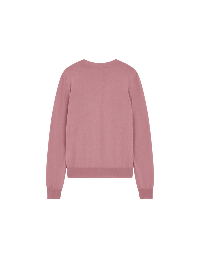 Pull En Mérinos - Rose - Femme