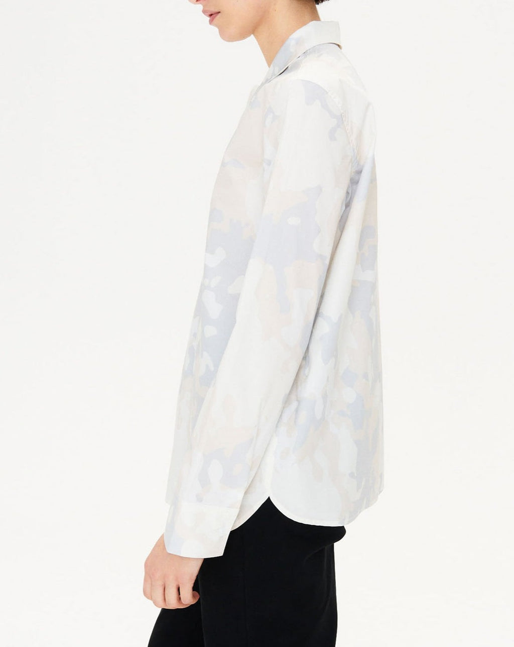 Camisa de manga larga - Blanco leche - Mujer