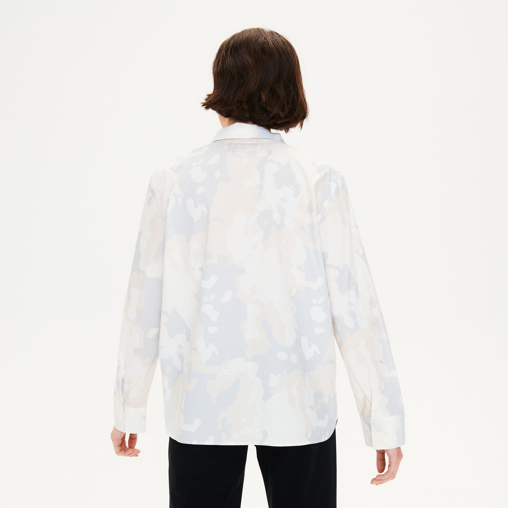 Camisa de manga larga - Blanco leche - Mujer