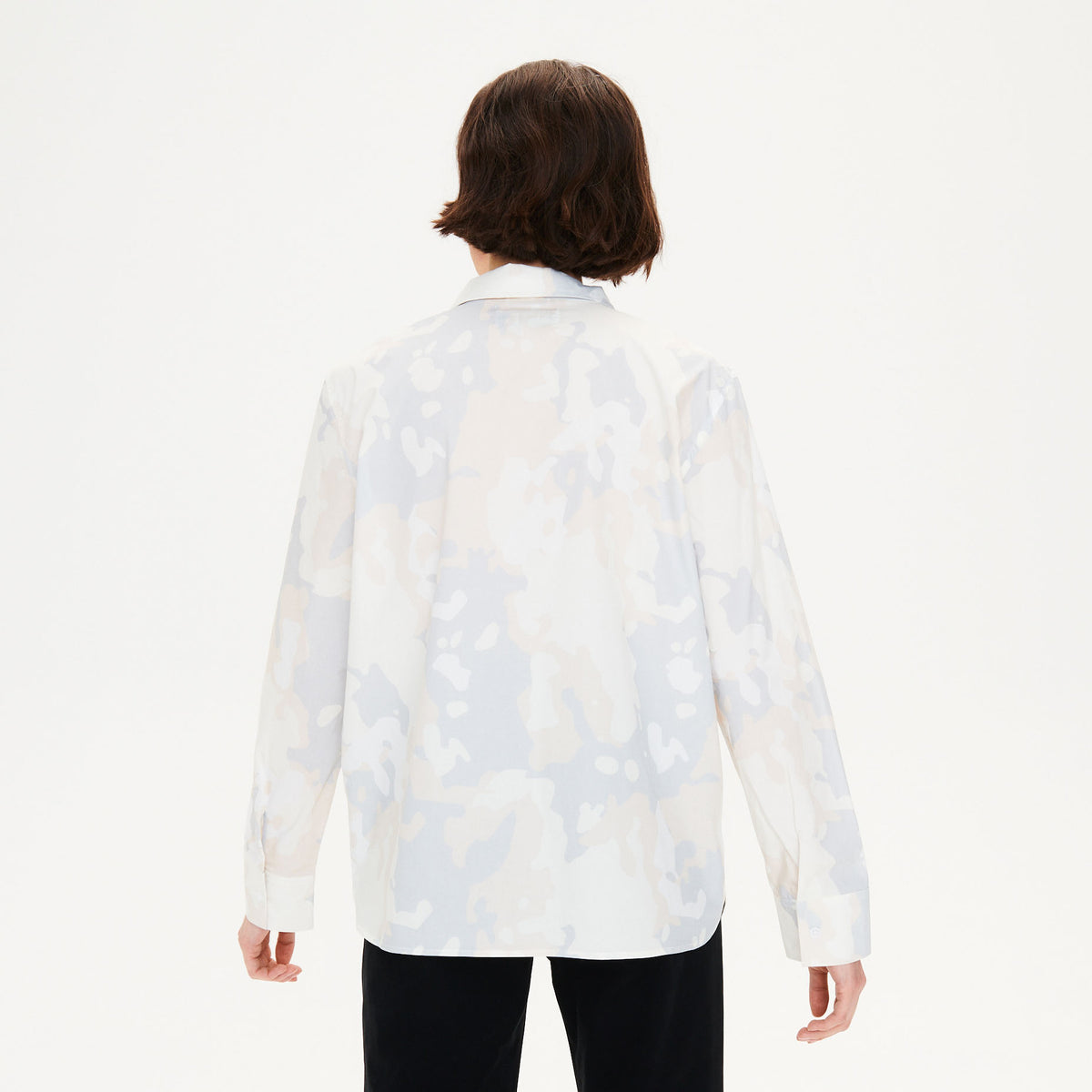 Camisa de manga larga - Blanco leche - Mujer
