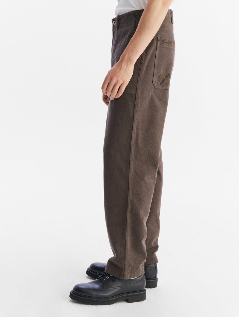 Pantalon Droit - Chocolat - Homme