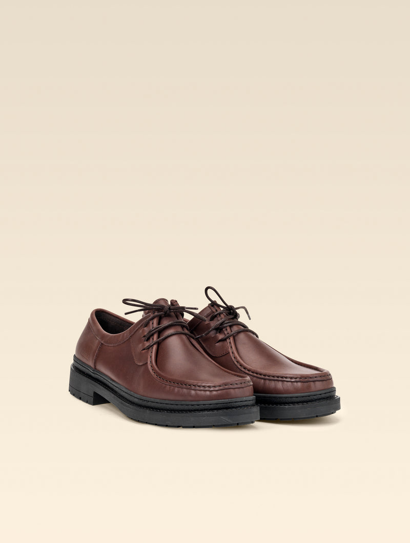 Derbys En Cuir - Noisette - Homme