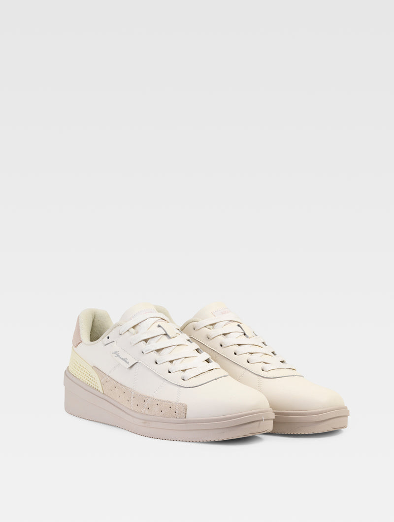 Baskets En Cuir Signature - Blanc - Homme