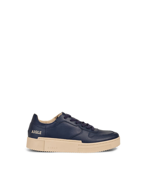 Baskets En Cuir 1010 - Bleu Marine - Homme