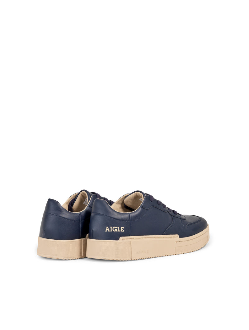 Baskets En Cuir 1010 - Bleu Marine - Homme