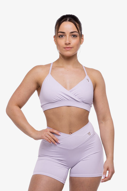 Brassière Crossed  Ajustable - Lilac