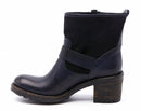 Boots Ann Tuil Kristy Biker - Cuir Nubuck Bleu