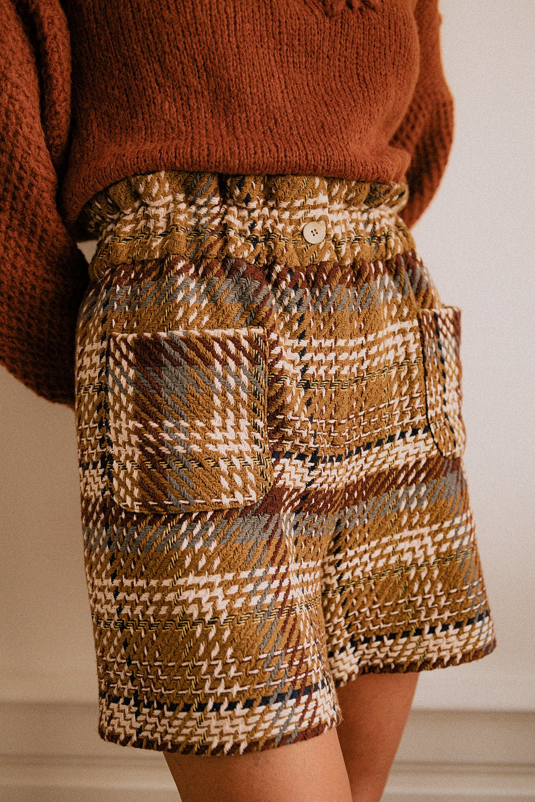 Carlota Tweed Shorts - Multicolour