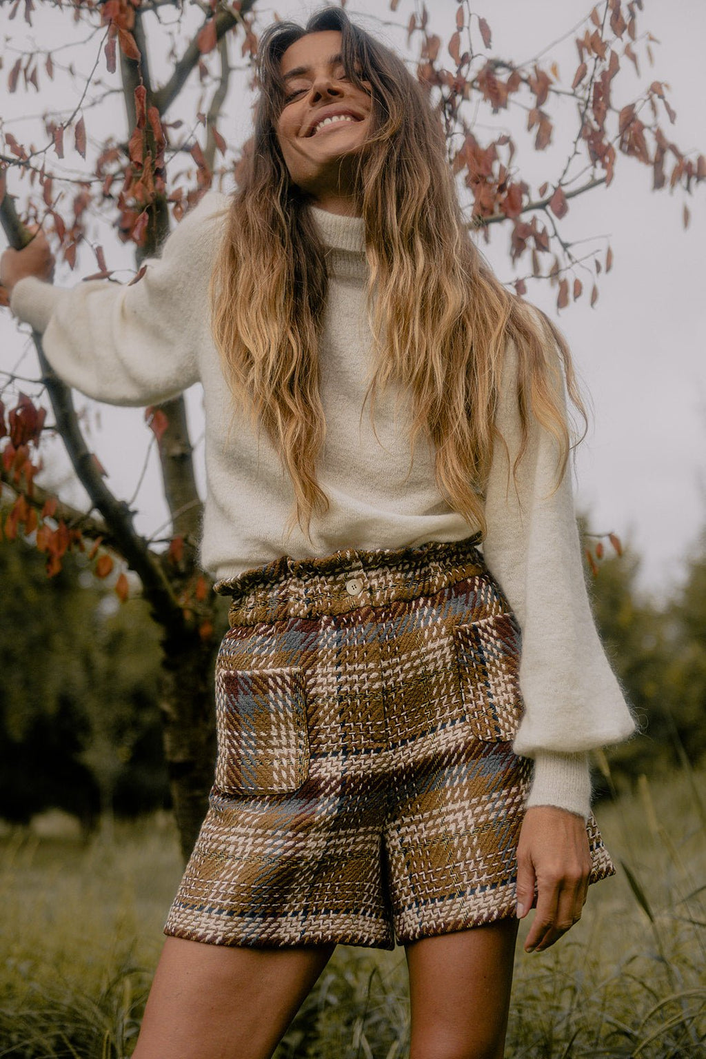 Carlota Tweed Shorts - Multicolour