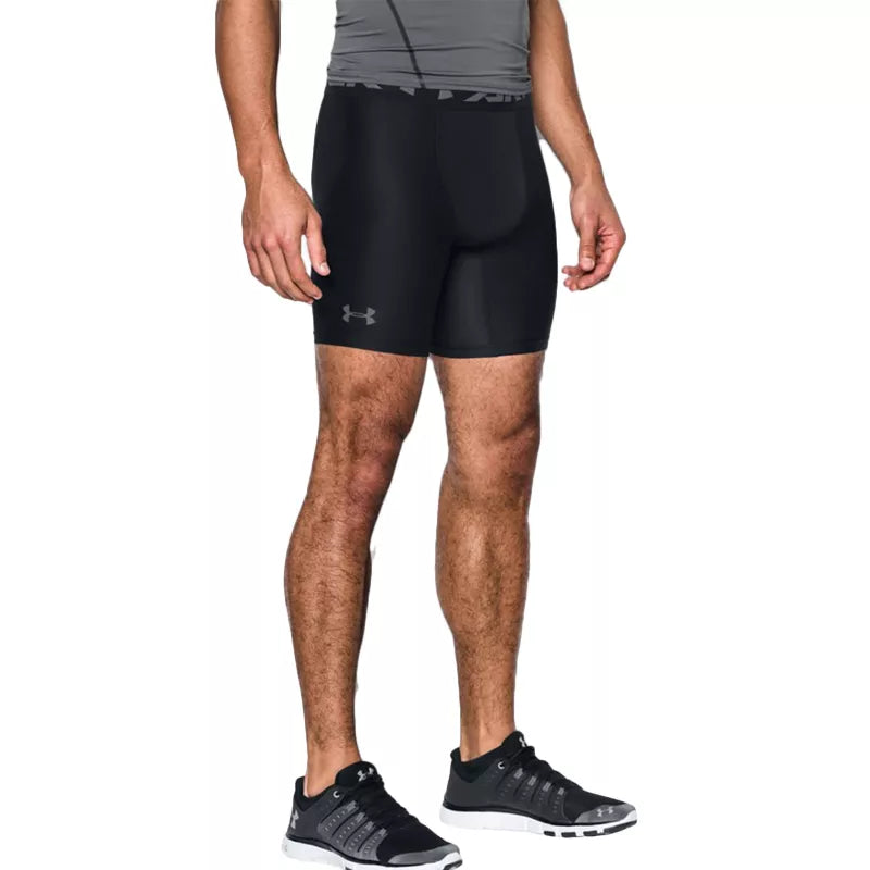 Under Armor Heatgear Armor Mid Compression Shorts - Black - Men's