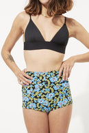 Short De Bain Stone - Blue Flowers