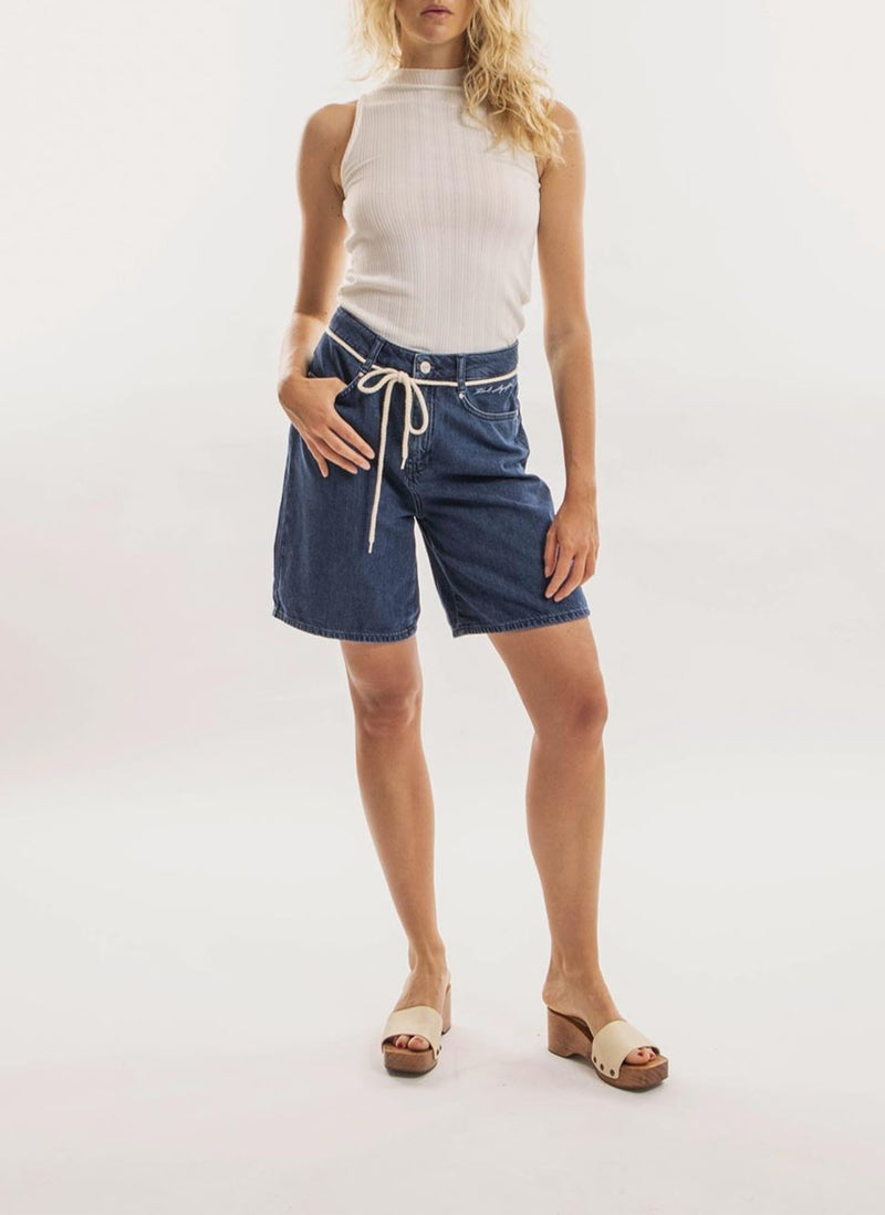 Karl Lagerfeld - Short En Jean - Bleu Denim - Femme