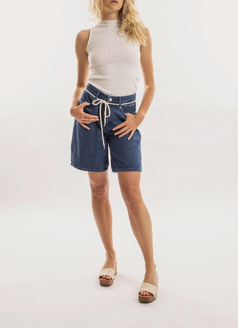 Karl Lagerfeld - Short En Jean - Bleu Denim - Femme