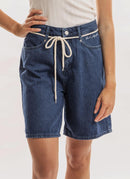 Karl Lagerfeld - Short En Jean - Bleu Denim - Femme