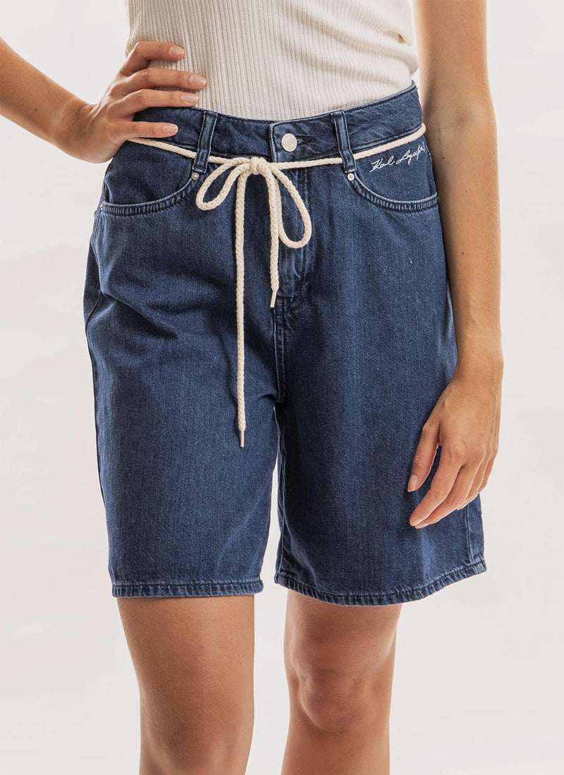 Karl Lagerfeld - Short En Jean - Bleu Denim - Femme