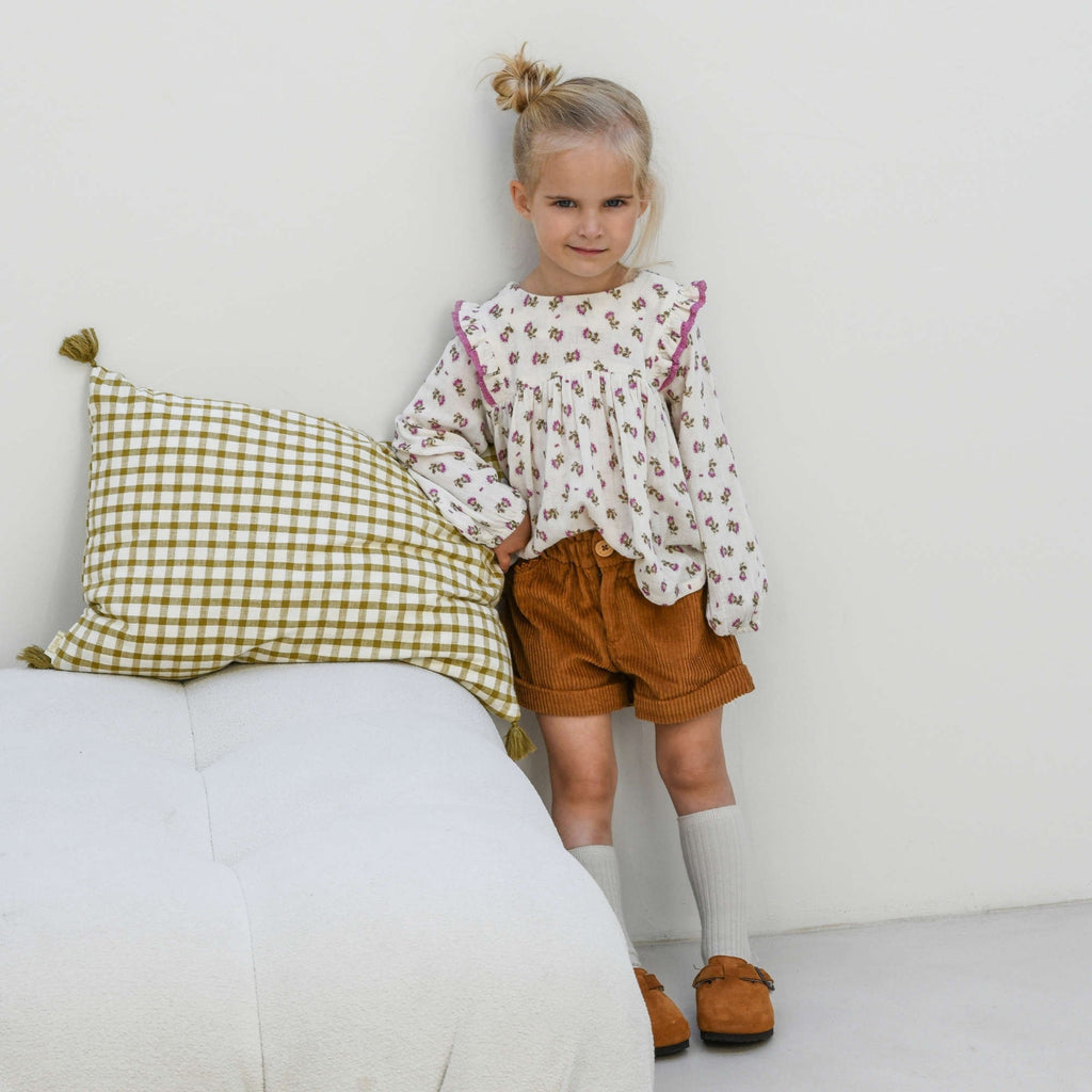 Short velours Noisette - Honey