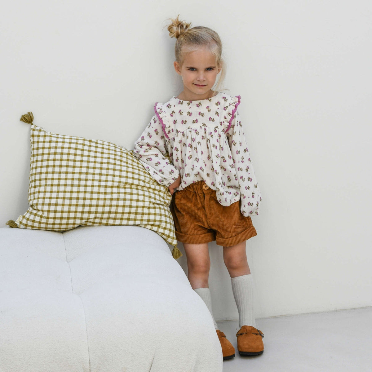Short velours Noisette - Honey