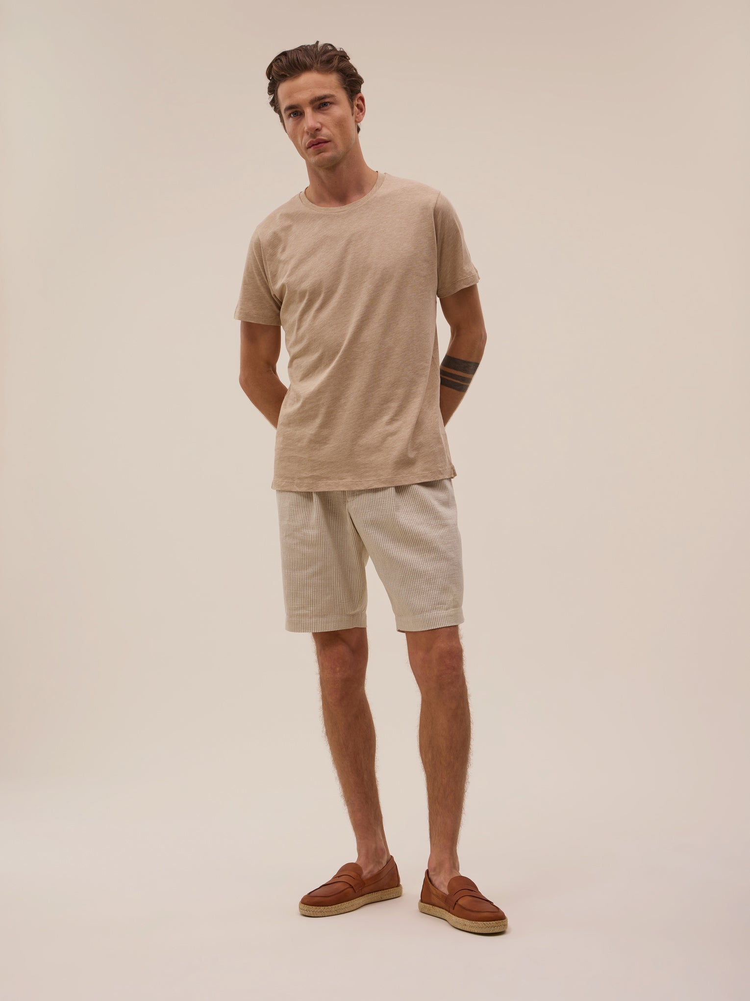 Short Mat - Blanc - Homme