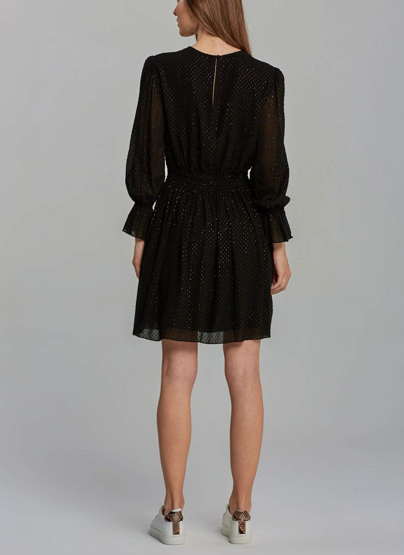 Gant - Robe À Pois Dorés - Black - Femme