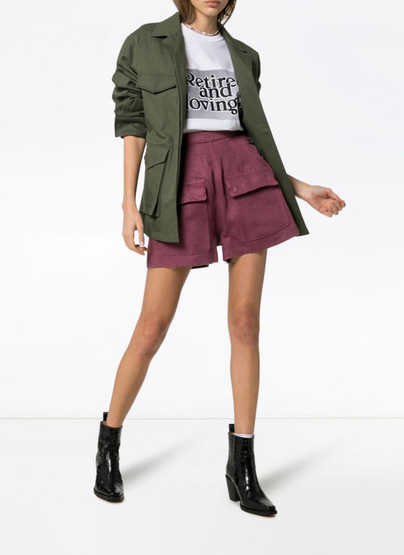 Golden Goose - Short Lorena - Eggplant - Femme