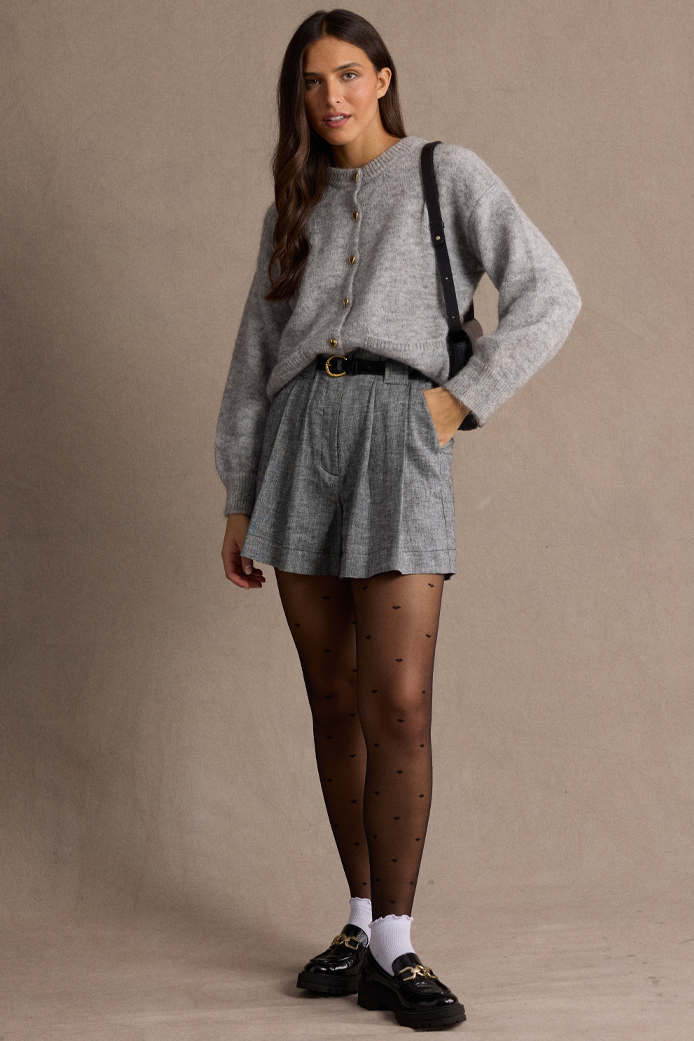 BLACK CHEVRON MICKA SHORTS