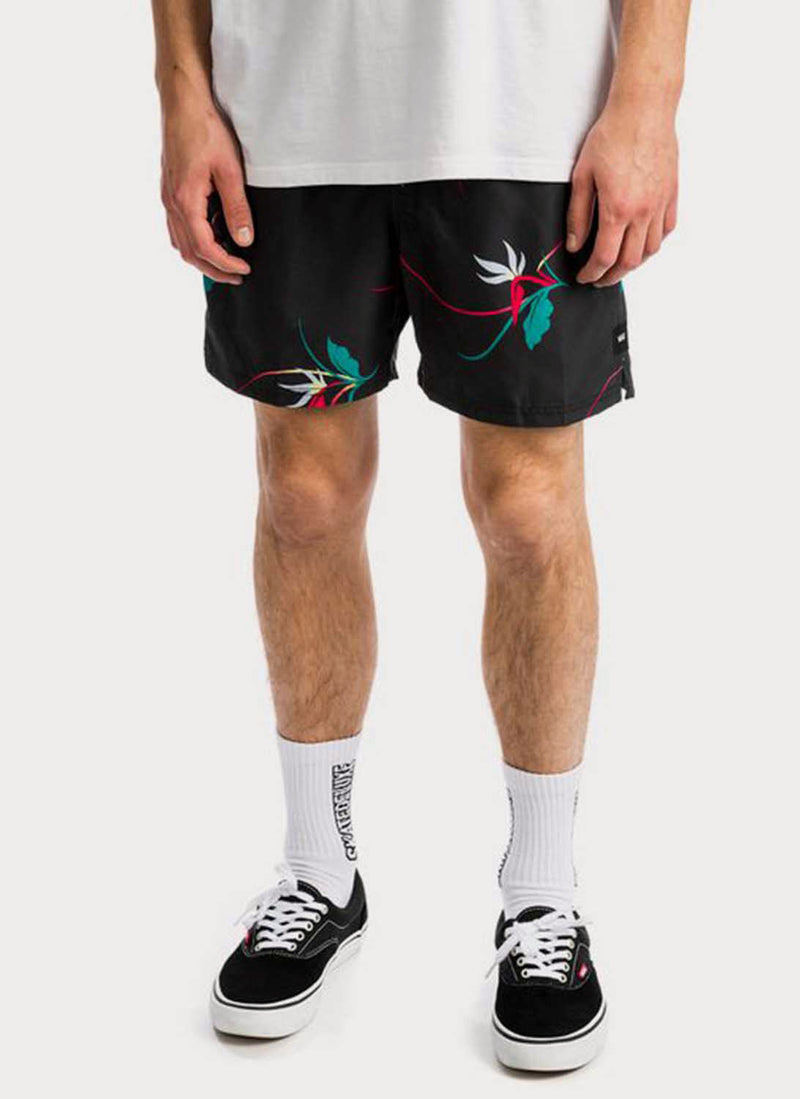 Vans - Short Mixed Volley Vans - Black - Homme