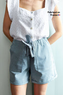 Short Sybille - Rayures Bleues Femme
