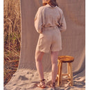 Shorts Saby - Arena clara - Mujer