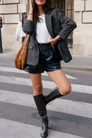 SHORT SEQUOIA SIMILICUIR NOIR