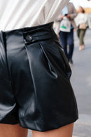 SHORT SEQUOIA SIMILICUIR NOIR