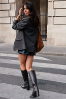 SHORT SEQUOIA SIMILICUIR NOIR