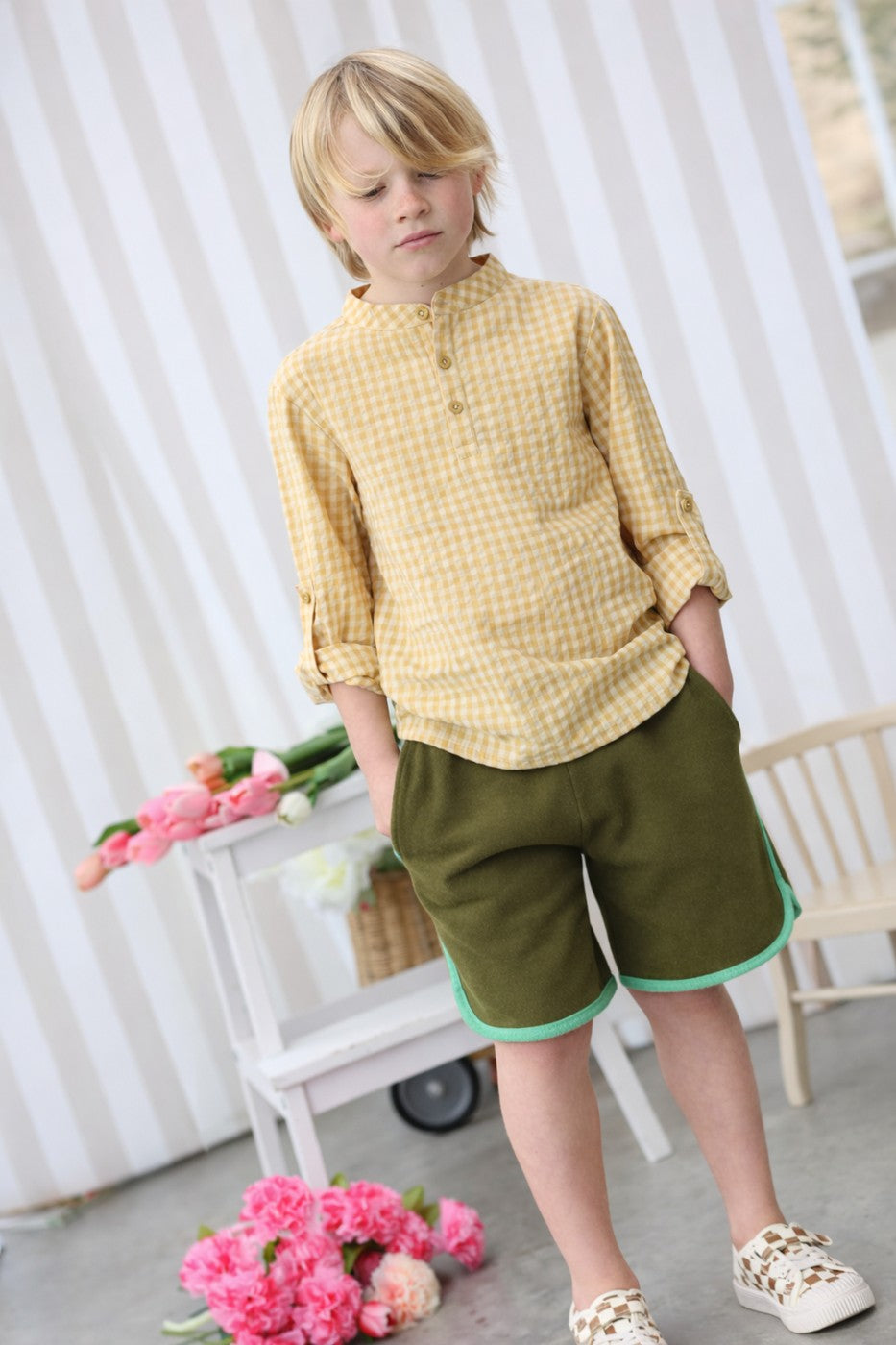 Short Simon Olive - Garçon
