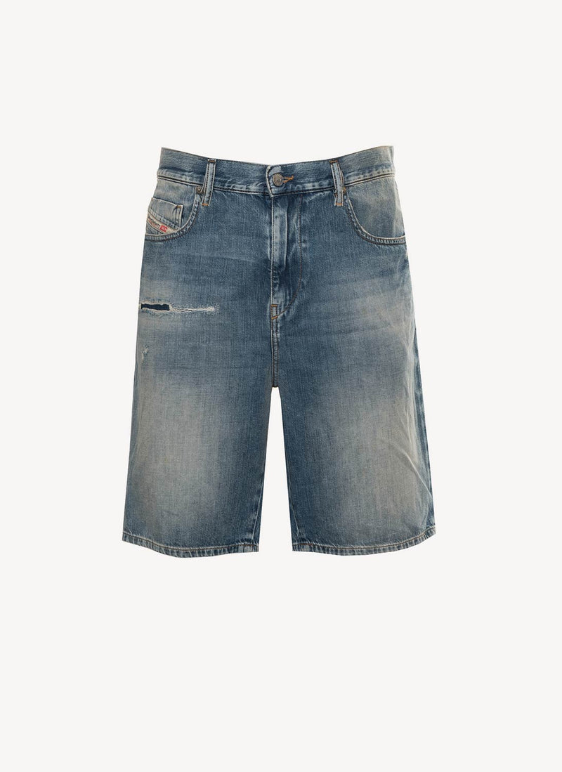 Diesel - Short Strukt - Bleu Denim - Homme