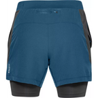 Short Under Armour 2-En-1 Qualifier Speedpocket - Bleu - Homme