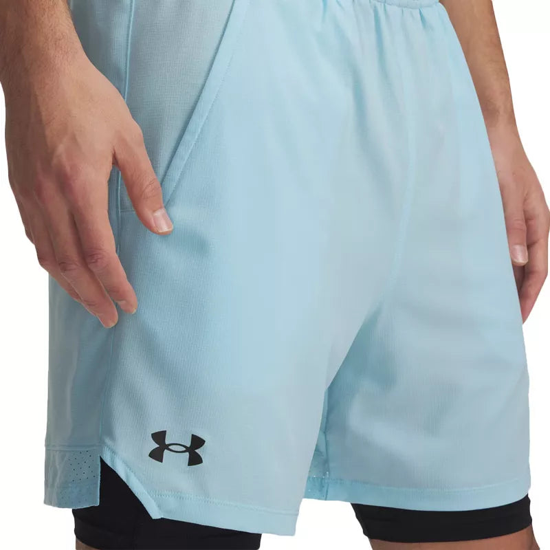 Short Vanish Woven 2In1 - Bleu - Homme
