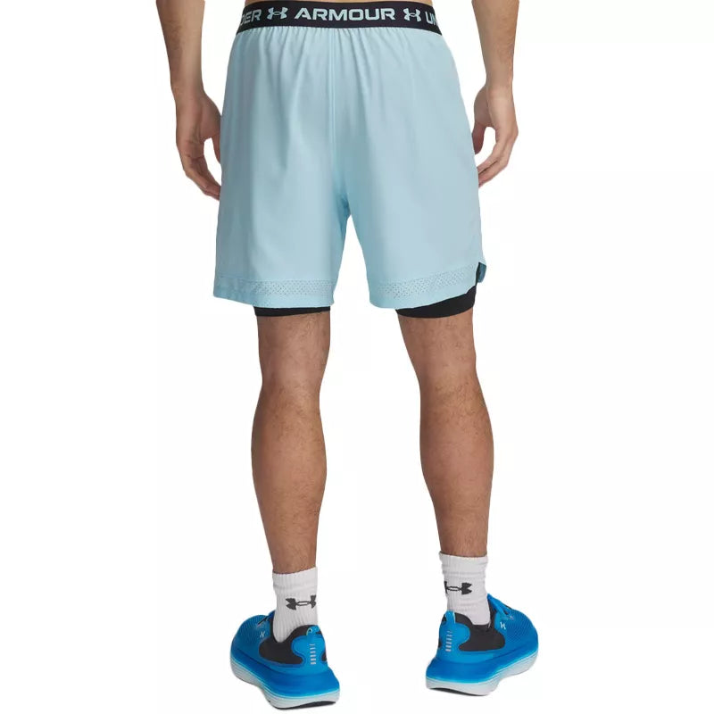 Short Vanish Woven 2In1 - Bleu - Homme