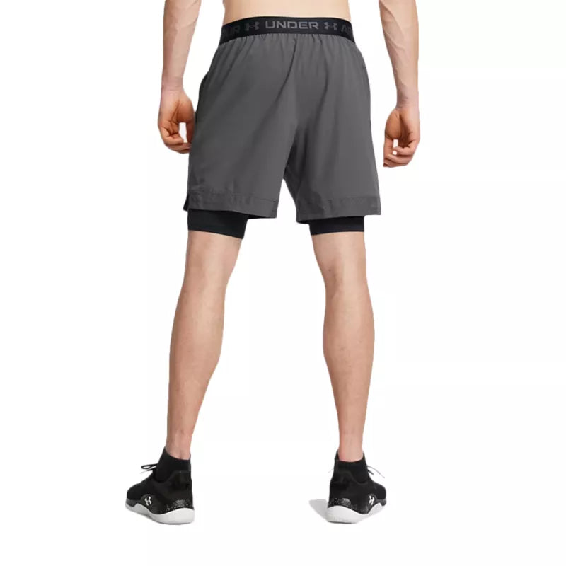 Vanish Woven 2In1 Shorts - Grey/Black - Men