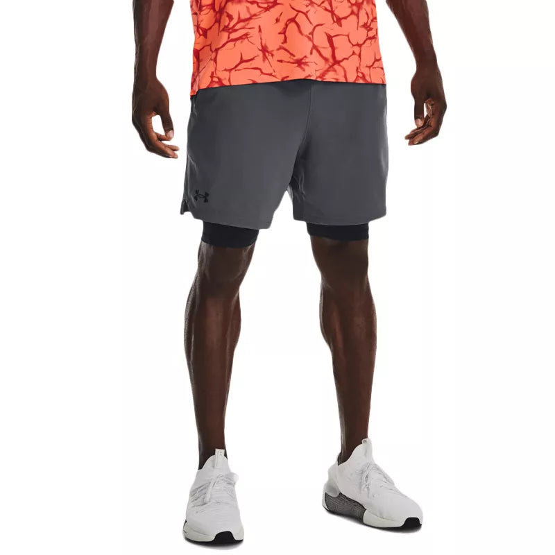 Short Vanish Woven 2In1 - Gris - Homme