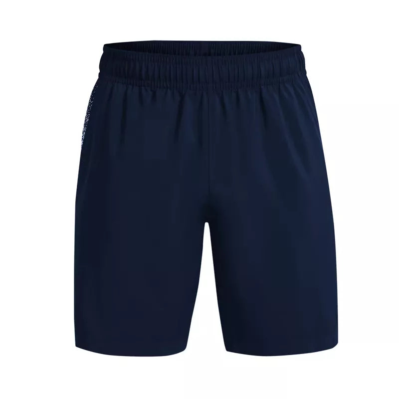 Woven Graphic Shorts - Blue - Men