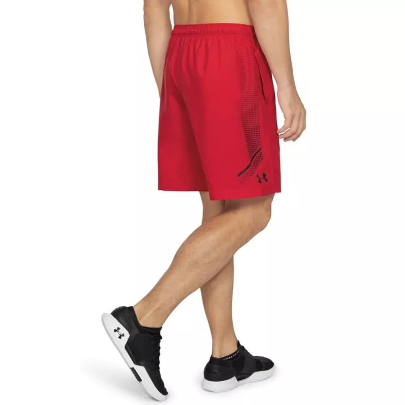Short Woven Graphic - Rouge - Homme