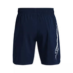 Woven Graphic Shorts - Blue - Men