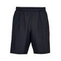 Woven Graphic Shorts - Black And Red - Men
