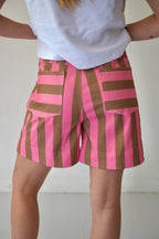 Gala Shorts Pink and Brown
