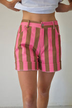Gala Shorts Pink and Brown